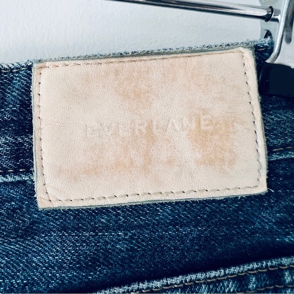 Everlane The 90s Cheeky High Rise Destructed Blue Jean - Picture 13 of 13